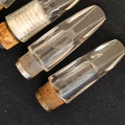 10 clarinet mouthpieces crystal (Selmer, Bucchi, Lucien, pomarico) Rare Good State image 9