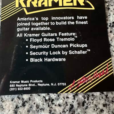 Kramer Ripley Hang Tag 1984 - Eddie Van Halen Floyd Rose image 4