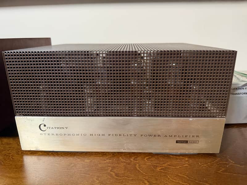 Harman Kardon Citation V Tube Amplifier – Fully Restored, w/ Rare Cage & Docs