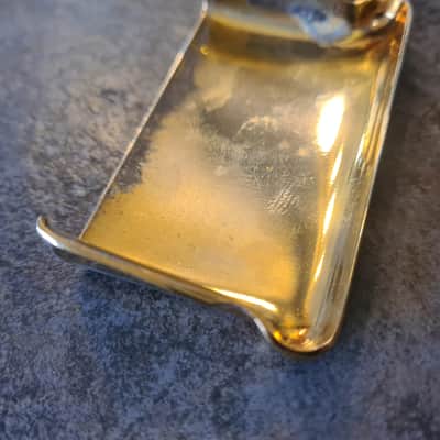 Vintage Fender Stratocaster bridge cover 1950s 1960s - gold Mary Kaye image 4