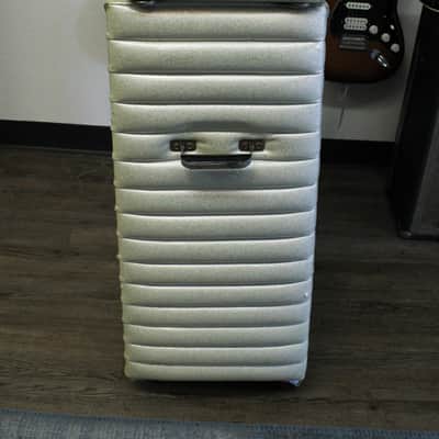 1970 Kustom K100-2 Head And Cab White Sparkle image 2
