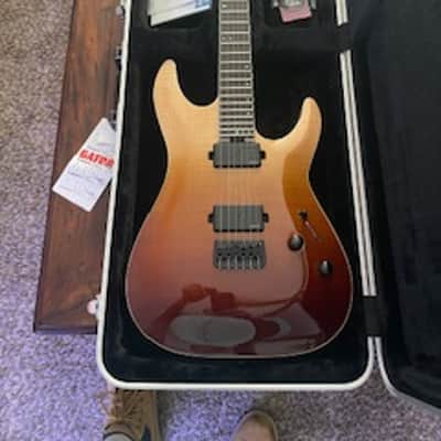 Schecter C1 Elite Diamond Series 2019 - Amber Burst image 2