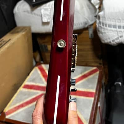 DeArmond Jet Star Special Crimson Red Transparent Electric Guitar image 8