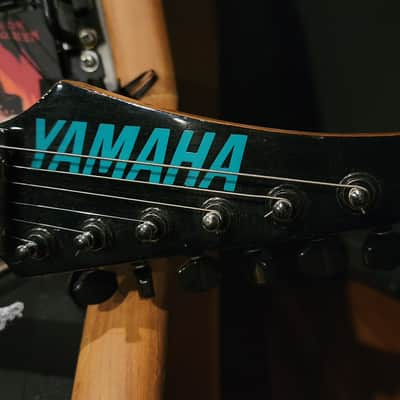 Yamaha Blues Saraceno signature SUPER RARE mid-90s Japan Green Red Plaid Limited Electric Guitar Poison image 4