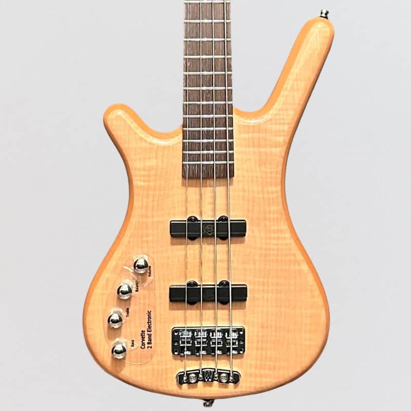 Warwick RockBass Corvette Premium 4-String Left Handed Electric Bass Guitar - Natural image 1