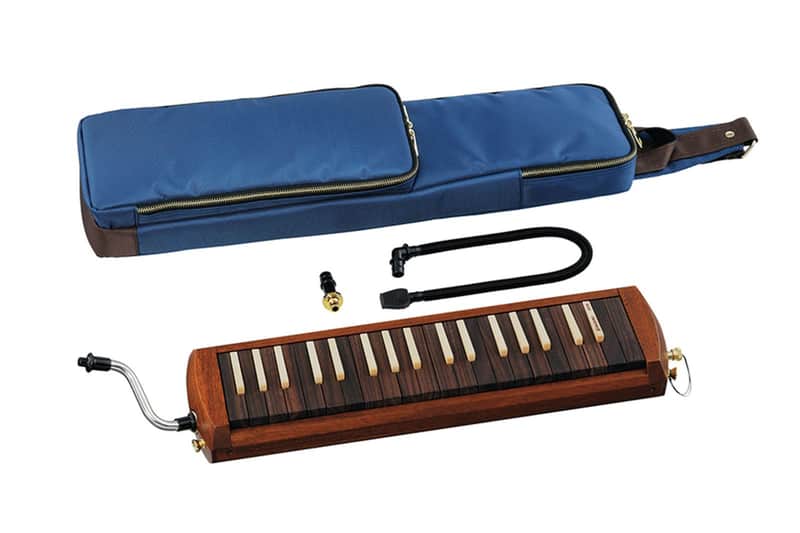 Suzuki W-37 Professional Exotic Wood Alto Melodion With Case and Mouthpieces image 1