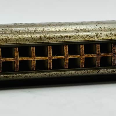 Lot of 2 Hohner Vintage Tremelo/Goliath Harmonicas - Chrome image 5