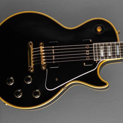 Gibson Custom Shop 1954 Les Paul Custom Staple Pickup Reissue - VOS Ebony image 1