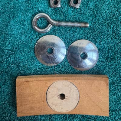 Ludwig Two Vintage WFL Marching Bass Drum Eyelet Bracket Mount Part 50s 60s image 8