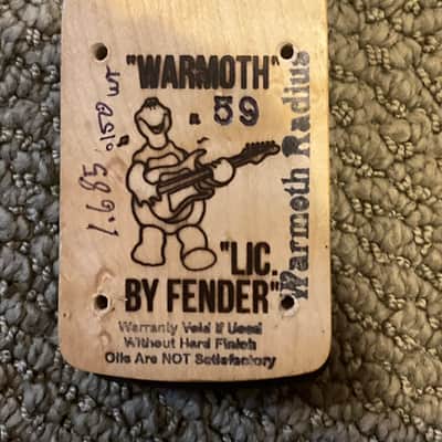 Warmoth Stratocaster Neck - ‘59 Round Back image 8