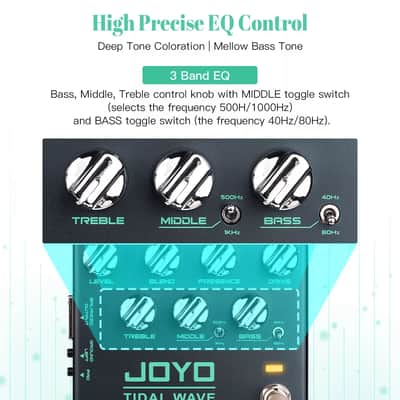 JOYO R-30 Tidal Wave Bass Guitar Pedal Preamp Overdrive +EQ + Noise Reduction + DI image 10