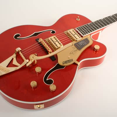 Gretsch Nashville Hollow Body with String-Thru Bigsby and Gold Hardware Ebony Fingerboard Orange Stain image 2