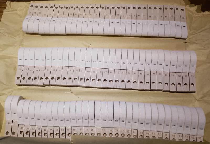 Upright piano Hammers  Set of 88 Pre-Bored image 1
