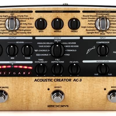 Zoom AC-3 Acoustic Creator Enhanced Direct Box and Multi-effects Pedal image 2