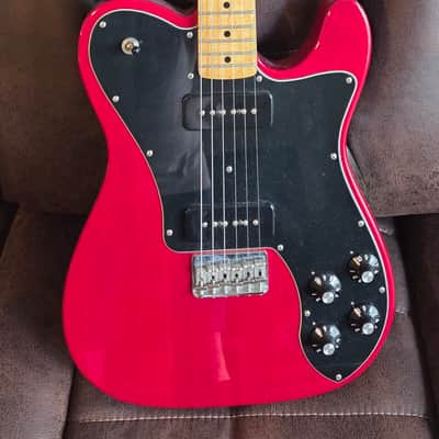 Fender Classic Player Telecaster Deluxe Black Dove 2010 - 2012 - Crimson Red Transparent image 2