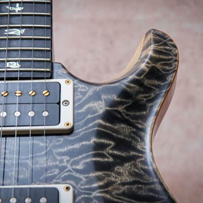 PRS USA Paul Reed Smith Wood Library Custom 24 Artist Top "Charcoal + Ebony" (2016) image 8