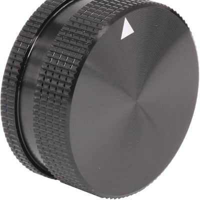 Aluminum Alloy Potentiometer Control Knob Volume Audio Electric Guitar Bass Screw Type,6 mm Dia Hole,40x18mm,Black image 1