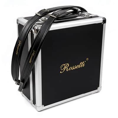 Rossetti 3112-FBE-WH Key of FBE 3 Row, 31 Treble, 12 Bass Diatonic Button Accordion w/Hard Case & Shoulder Straps image 9