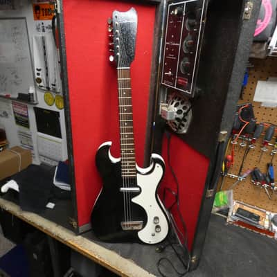 Silvertone Sears 1448 Amp in case / Guitar Combo 1965 Circa - Black Sparkle image 1