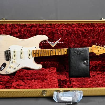 Fender Custom Shop Stratocaster 1957 Relic Aged White Blonde image 3