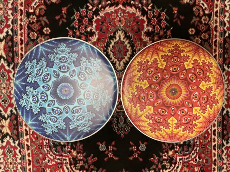 Evans Danny Carey / TOOL Fear Inoculum "Tondo"  22”x2 double Bass Drum Head Set image 1