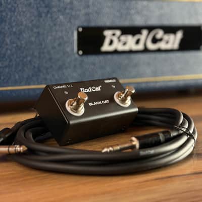 Bad Cat Custom MOD Shop Black Cat 30-watt Electric Guitar Amp Head - Custom Navy Blue Tolex (with Gold Piping) image 12
