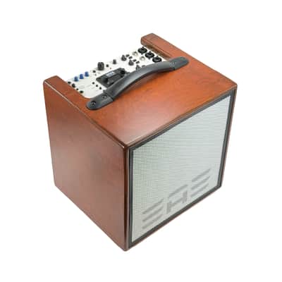 Elite Acoustics EAE ToneWeaver 4-8 Rechargeable 120 Watt 8” Acoustic Amp with 4 Channel Digital Mixer/LFP Battery/Bluetooth - Wood image 2