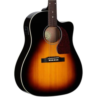 Epiphone J-45 Studio EC Acoustic-Electric Guitar (with Gig Bag) image 8