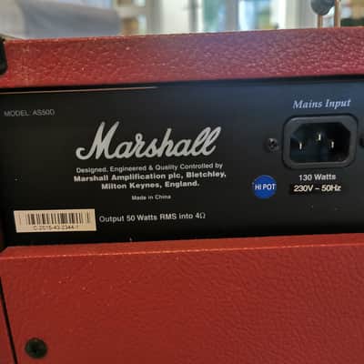 Marshall AS50D 2015 - Dark Red image 6