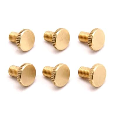 Genuine Floyd Rose Fine Tuning Screws Brass (6) - FROFTSBRASSP
