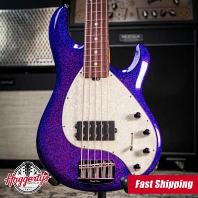 Ernie Ball Music Man StingRay Special 5-String Electric Bass - Violet Sparkle Burst with Hard Bag image 1