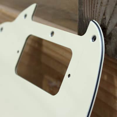 Used Mustang H/H Pickguard Parchment 3-Ply image 3