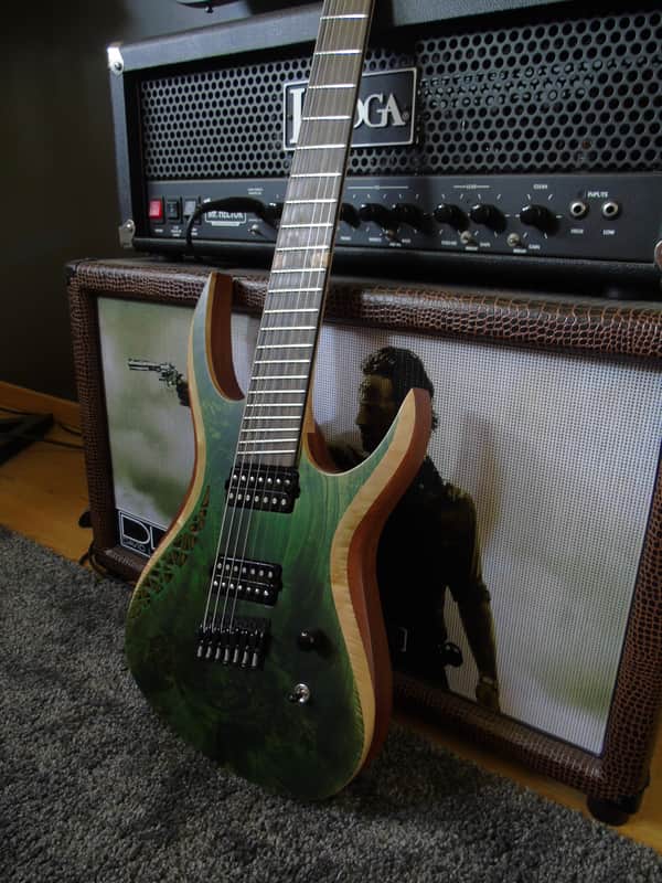 OD Guitars Rhea 7 Multiscale Tropical Green image 1