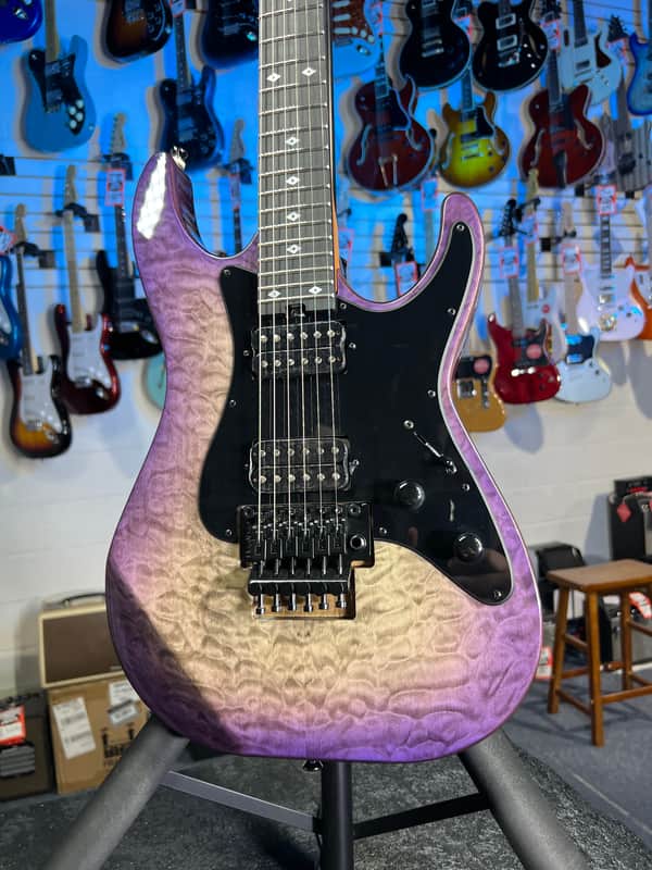 Kramer Volante Quilt HHFR Electric Guitar - Ultraviolet Burst GET PLEK'D! 978 image 1