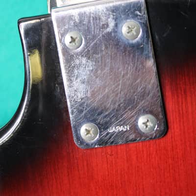 👀 Rare 1960's Woodward Electric Guitar w/ Original Faux Tweed Case Teisco Hoshino Ibanez image 8