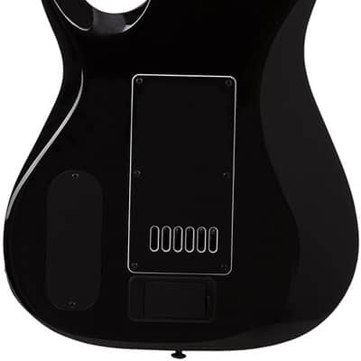 Schecter Sunset-6 ET Red Dawn Electric Guitar - Gloss Black (3892) image 4