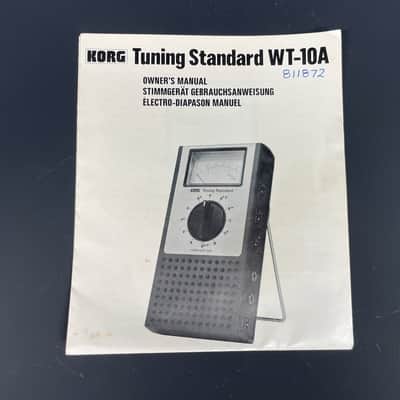 Vintage Korg WT-10A Chromatic Tuning Standard Analog Tuner w/ Power Supply & Manual – Made in Japan image 8