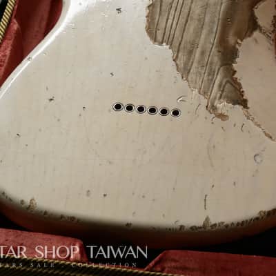 Fender Custom Shop John Cruz 1955 Hardtail Stratocaster Heavy Relic-White Blonde image 20