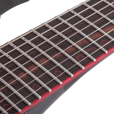 Schecter Sunset-7 Red Dawn Gloss Black image 12
