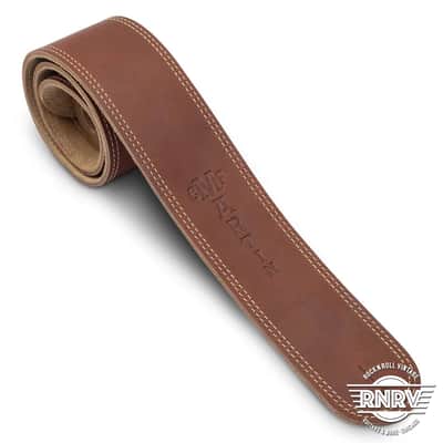Martin Ball Glove Leather and Suede Guitar Strap 2010s - Brown image 2