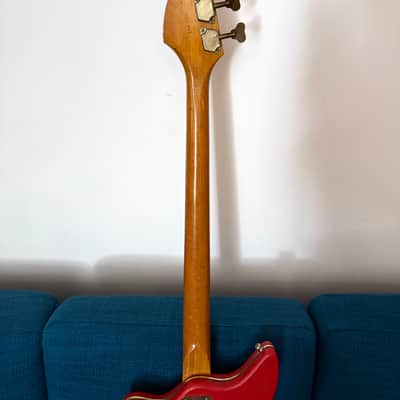 Egmond Typhoon bass guitar 1966-1968 - red tolex image 7