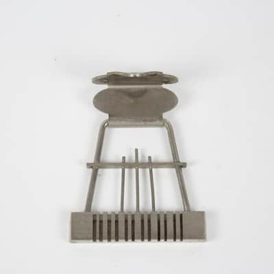 1950-1960's Vintage Hofner 12-String Trapeze Tailpiece Nickel All Original image 4