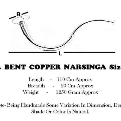 Handmade Narsinga 3 Bent Copper Folk Musical Instrument Professional Social Ceremonies image 7
