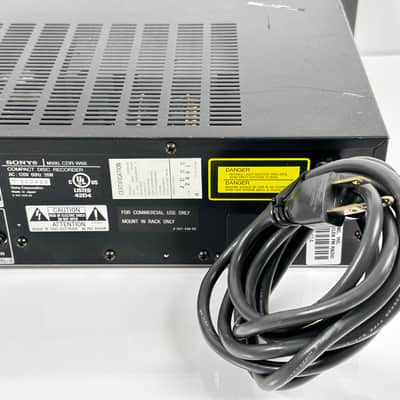 Sony CDR W66 Recorder Professional image 8