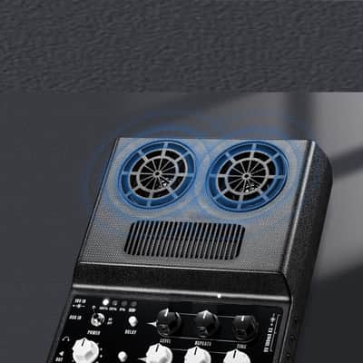 Electric Guitar Amp, Rechargeable Guitar Amp 20W, Distortion, Delay Effect, Bluetooth, Guitar Amp Combo for Daily Practice, Travel image 2