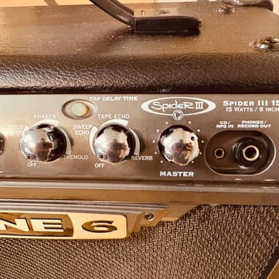 Line 6 Spider III 15 15-Watt 1x8" Digital Modeling Guitar Practice Amp 2006 - 2009 - Black image 3