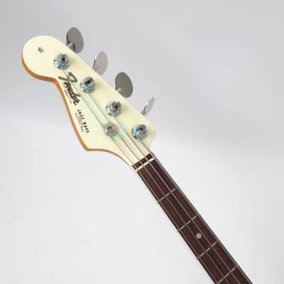 2023 Fender American Vintage II 1966 Reissue Jazz Bass Left Handed - Olympic White with Matching Headstock - Case, Paperwork, and COA image 9