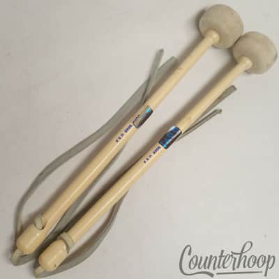 Dura/Dona? 2x 5048 Bass Drum Mallets Marching Stick Pair USA +Leather Thong image 1