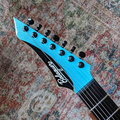 Balaguer Diablo Baritone 7-String Limited Select Series, Gloss Metallic Cerulean Blue image 3