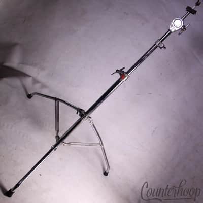 Slingerland Ride Cymbal Stand Double-Braced+Tube Tripod Vintage70s Red/Silver#87 image 1